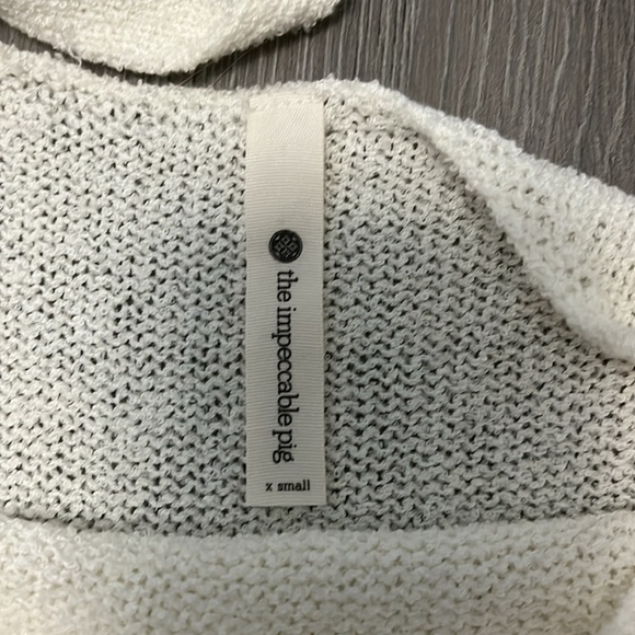 Impeccable Pig | Tie Off-the-Shoulder LS Knit Sweater Top - Picture 4 of 6